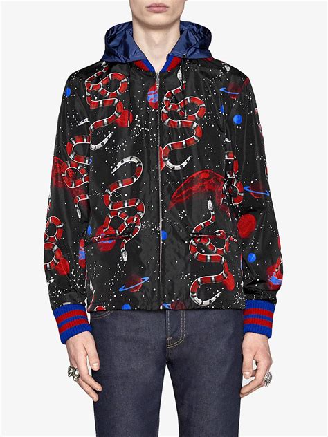 gucci space snake print windbreaker